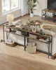 A living room scene with a sofa, coffee tables, and console tables. Produktbild-Vorschau