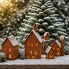 UNUS Dekohäuser Lichthäuser aus Metall Weihnachtsdekoration Produktbild-Vorschau 4
