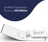 5 x Akten-Ordner A4 50 mm Schwarz Wolkenmarmor Archiv Produktbild-Vorschau 3