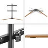 A collage of four images showing different views and details of a TV stand base. Náhled obrázku produktu