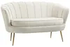 HOMCOM 2 Sitzer Sofa Couch, gepolsterter Polstersofa mit Produktbild-Vorschau 1