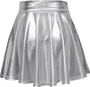 Gonna da donna taglia S Breve Mini Gonna Gonna lucida Anteprima dell’immagine prodotto 5