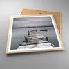 Gerahmtes Poster - Rahmen in heller Eiche - Brücke See - Produktbild-Vorschau 3