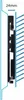 Diagram showing the distance of a wall mount from a wall. Podgląd zdjęcia produktu