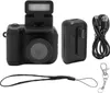 A collection of small digital camera accessories laid out on a white background. Produktbild-Vorschau