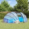 vidaXL Poolzelt Kuppel Transparent 538 x 440 x 204 cm PVC Produktbild-Vorschau 2
