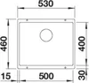 Granitový dřez Blanco ROTAN 500 460 x 530 mm černá 526098 Náhled obrázku produktu 7