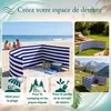 Lantigo Paravent de Plage Rayures Classiques 4 m Brise-vent Voir les images du produit 5