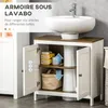 kleankin Meuble sous lavabo salle de bain meuble sous évier Voir les images du produit 4