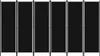 A room divider with multiple black panels separated by white frames. Podgląd zdjęcia produktu
