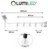 LUMILED Solar Lichterkette für Außen 10,7M 30x A60 LED Produktbild-Vorschau 7