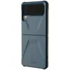 A blue Samsung Galaxy Z Flip 3 phone case is shown against a white background. Produktbild-Vorschau