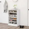 vidaXL Scarpiera bianca 60x35x92 cm materiale legno Anteprima dell’immagine prodotto 7