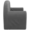 vidaXL Kinder-Schlafsofa 2-Sitzer Anthrazit Weicher Plüsch Produktbild-Vorschau 5