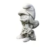 Schlumpfine klein, Figur für den Garten, aus Kunststein, Produktbild-Vorschau 1