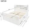 Postel STILVORA s úložným prostorem 160 × 200 cm s policemi Náhled obrázku produktu 7