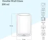 Wilmax Doppelwandiges Glas 200 ml Transparent WL-888782/A Produktbild-Vorschau 3