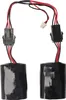 Two battery packs connected by wires and connectors, isolated on a white background. Produktbild-Vorschau