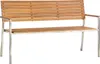 home24 Gartenbank - Teak Massiv / Edelstahl Produktbild-Vorschau 3