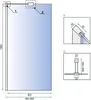 Cabina Doccia Rea Punto Chrome 80X100 + Piatto Doccia Savoy Anteprima dell’immagine prodotto 10