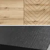 Wohnzimmermöbel Set 4-teilig mit Couchtisch schwarz, Eiche Produktbild-Vorschau 2