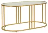 Mesa de centro Antalia: estructura dorada y elegante con Vista previa de la imagen del producto 2
