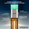 AREBOS Stand Heizstrahler 1500W mit LED Licht & Produktbild-Vorschau 6