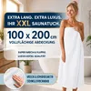 Komfortec Saunatuch 2er Set 100x200 cm XXL, 100% Baumwolle, Produktbild-Vorschau 3