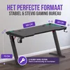Avalo Gaming Bureau - 120x60x73 CM - Game Desk Met LED Productafbeelding-voorbeeld 4