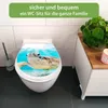 banjado Familien WC Sitz weiß mit Absenkautomatik und Motiv Produktbild-Vorschau 2