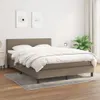 Boxspringbett mit Matratze Taupe 140x200 cm Stoff Produktbild-Vorschau 2