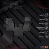 OMAC Gummi Fußmatten für VW LT 1996-2006 Premium TPE 3D Produktbild-Vorschau 2