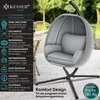 KESSER® Luxe Hängesessel mit Gestell + weicher Sitzkissen, Produktbild-Vorschau 2