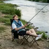 Campingstuhl Faltbar mit Fußablage, Abnehmbare Strandstuhl Produktbild-Vorschau 6