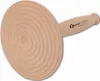 A wooden rolling pin with concentric circles on its surface, placed on a white background. Produktbild-Vorschau