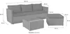 LC Garden »Loungino« Gartenset Lounge mit Tisch + Hocker Produktbild-Vorschau 8