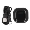 A black charging case and a black USB cable are shown on a white background. Podgląd zdjęcia produktu