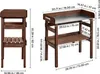 SucceBuy Tavolo da giardinaggio in legno con ampio piano di Anteprima dell’immagine prodotto 8