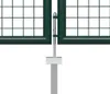 vidaXL Gartentor aus Stahl 400 x 100 cm Grün Produktbild-Vorschau 3