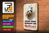 Blechschild Hund 20x30cm dieses Haus bewacht ein Malteser Produktbild-Vorschau 4