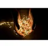 Hands holding a string of fairy lights. Produktbild-Vorschau