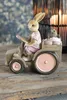 Clayre & Eef Figur Kaninchen 13x7x12 cm Rosa Beige Produktbild-Vorschau 5