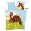 Herding Flanell Bettwäsche mit Pferd 135 x 200 cm 80 x 80 Produktbild-Vorschau 2