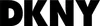 The image shows the letters DKNY in large black font on a white background. Voir les images du produit
