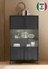 Moderne Design-Vitrine für Wohnzimmer, 2 Glastüren, Modell Produktbild-Vorschau 8
