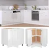 vidaXL Eckunterschrank Lyon Hochglanz-Weiß 75,5x75,5x81,5 Produktbild-Vorschau 2