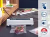 A vacuum sealer is shown in use sealing a piece of meat, with various icons indicating features. Anteprima dell’immagine prodotto