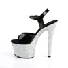 SKY-309LG Damen Sandale von Pleaser, Schwarz EU 38, US 8 Produktbild-Vorschau 3