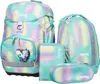 A set of school bags and accessories with a bubble-like pattern. Podgląd zdjęcia produktu