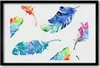 Bild 60x40 MDF-Rahmen, Wandkunst bunte Federn Produktbild-Vorschau 1
